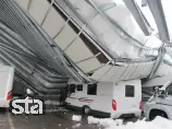 Camper and caravan maker Adria Mobil saw the roof on its storage facility, which was equipped with a solar power plant, collapse under the weight of the snow.